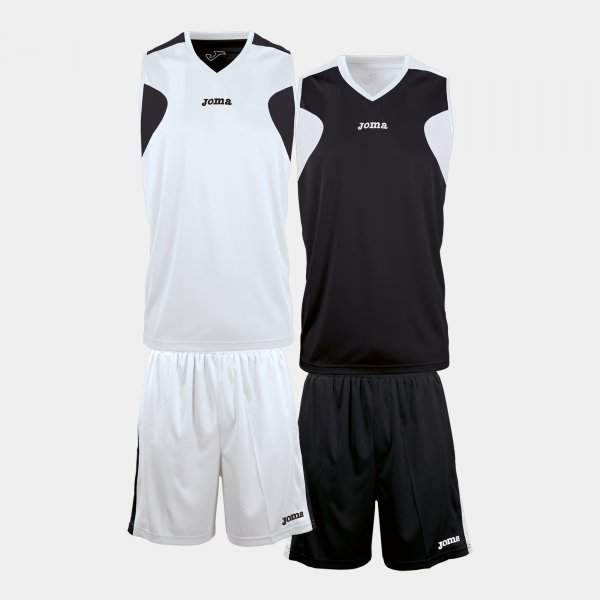 Basketbalový dres XS-S WHITE-BLACK